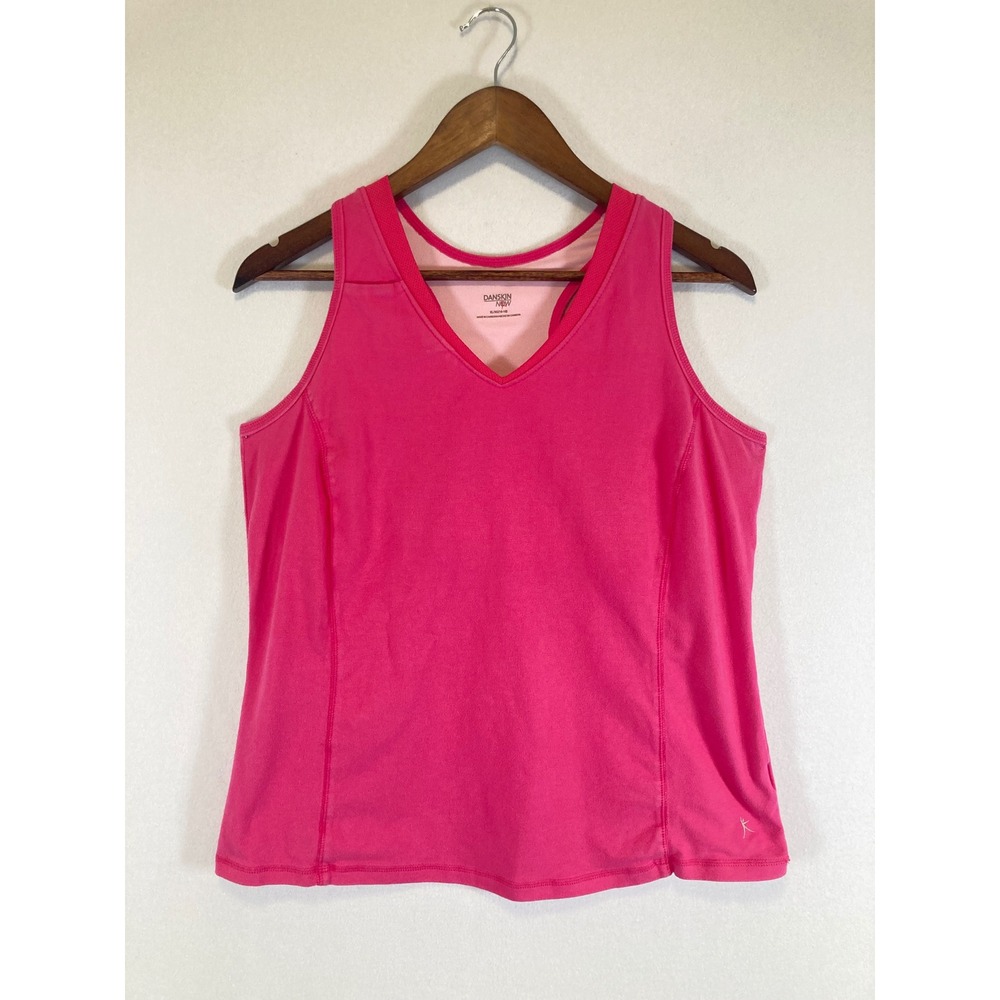 Barbiecore Danskin Now Womens XL Pink Racerback Shelf Bra Tank Top DL10T024F